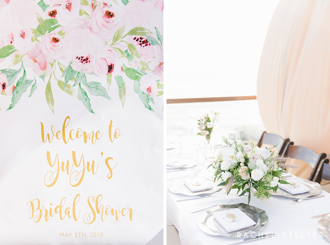 watercolor bridal shower welcome sign