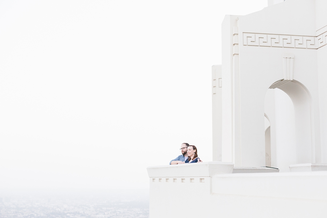 griffith park engagement session rachel and anthony at griffith observatory