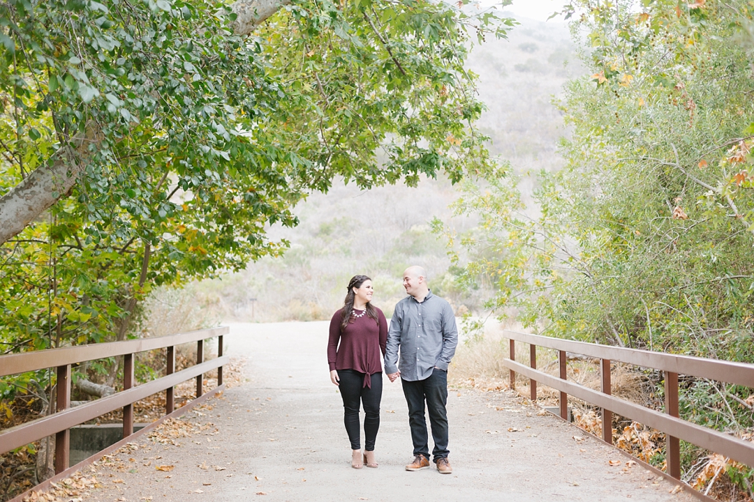 fall solstice canyon engagement session 