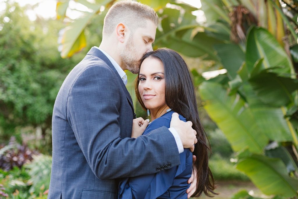 An engagement session at South Coast Botanic Garden in Palos Verdes, CA