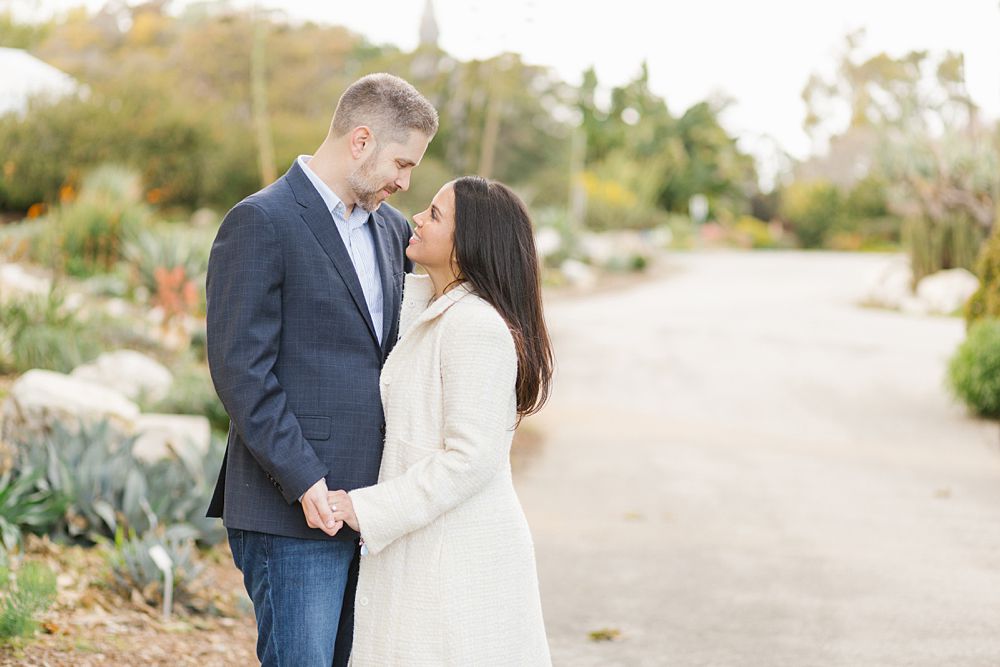 Winter engagement photos in southern California