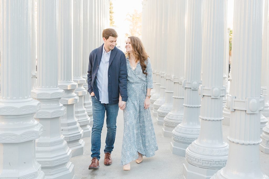 LACMA engagement photos from a West Hollywood engagement session