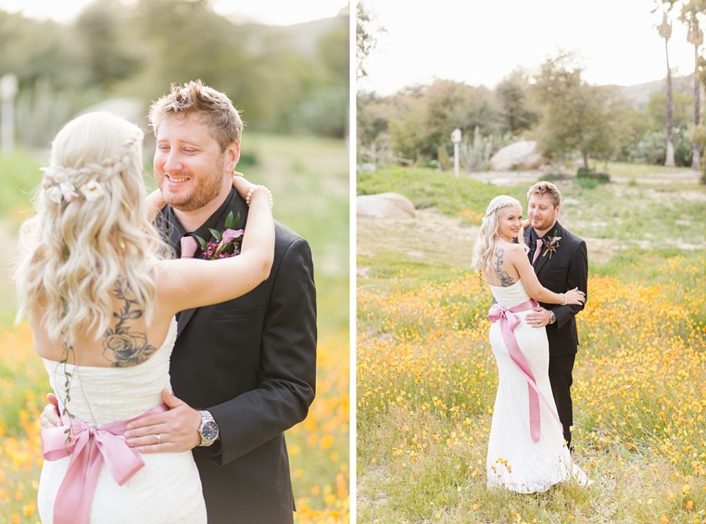 Southern California superbloom wedding photos