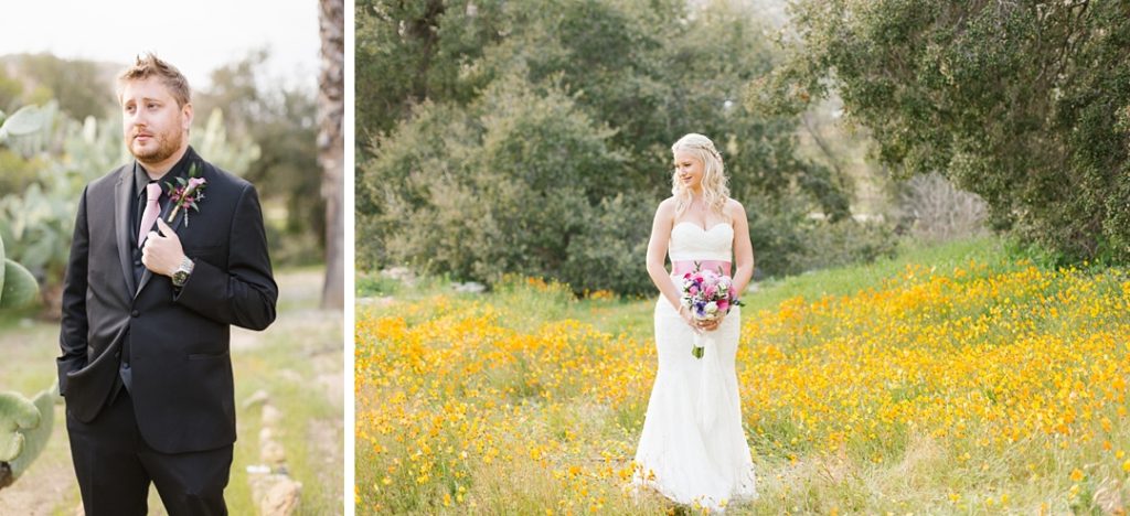 Southern California superbloom wedding photos