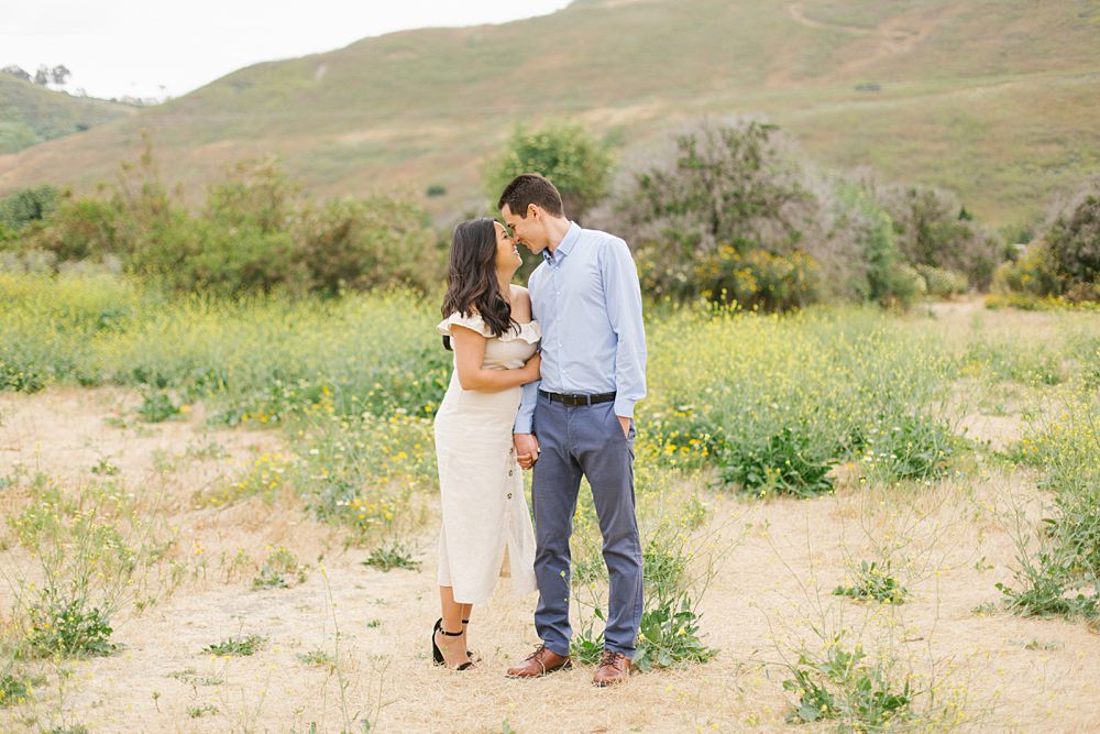 engagement photos at northwest open space in San Juan Capistrano