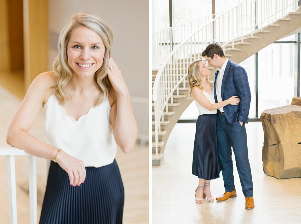 modern anniversary portraits in downtown Chicago