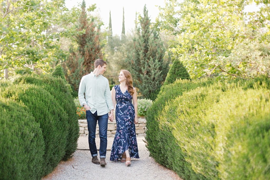 southern california engagement photos at Arlington Garden