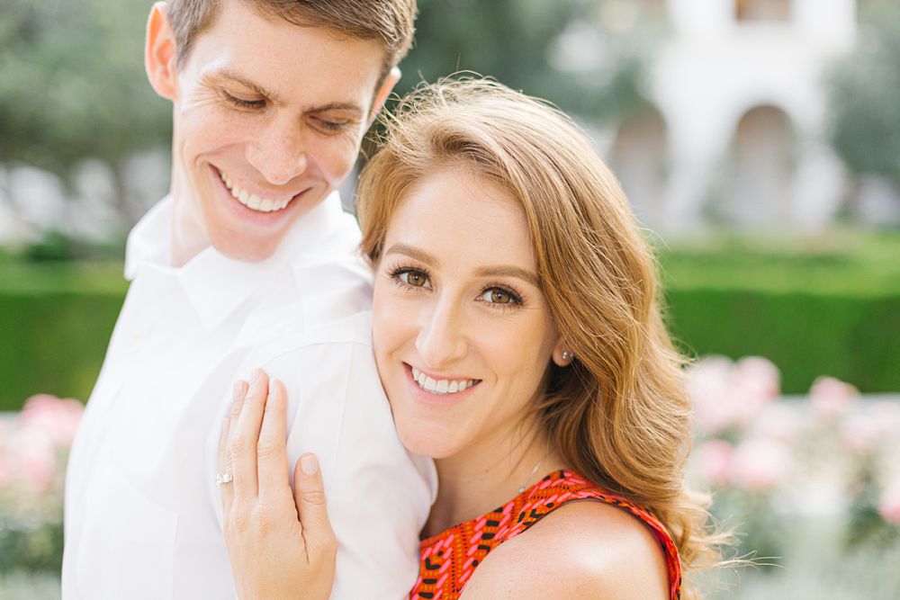 light and airy pasadena city hall engagement session