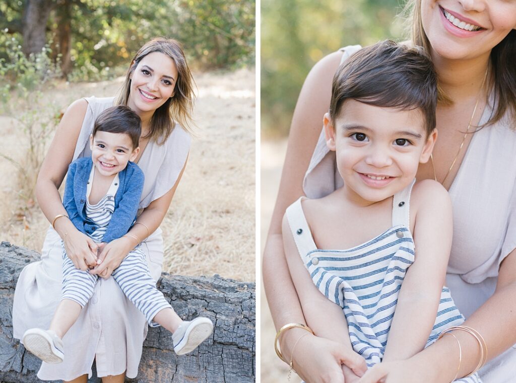 mother and son at Solstice Canyon family portrait session