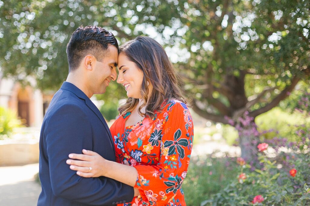romantic and summery SoCal engagement photos