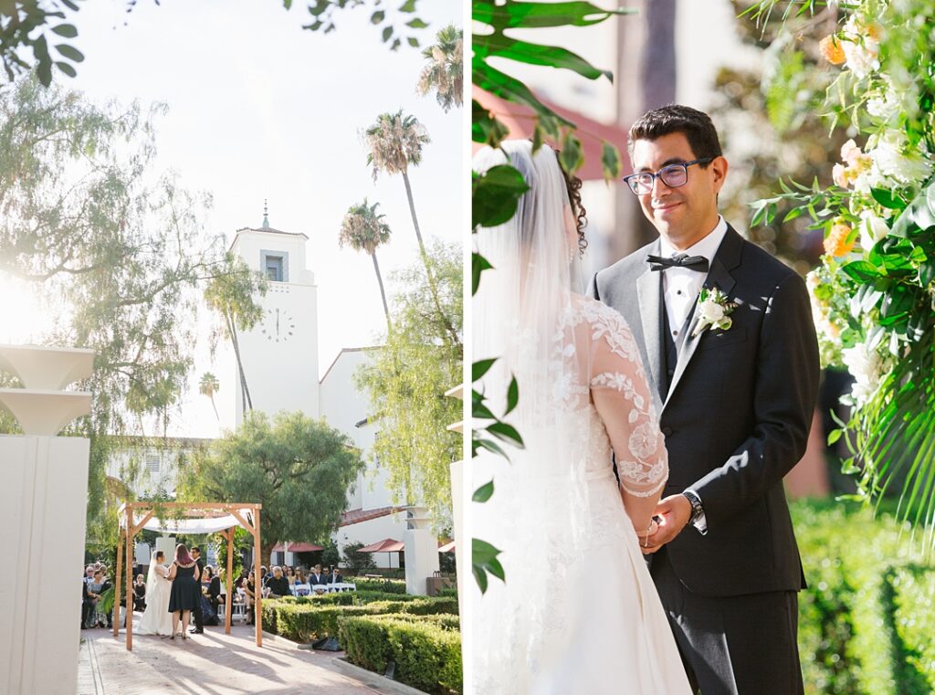 sunny summer ceremony at the historic Los Angeles Union Station