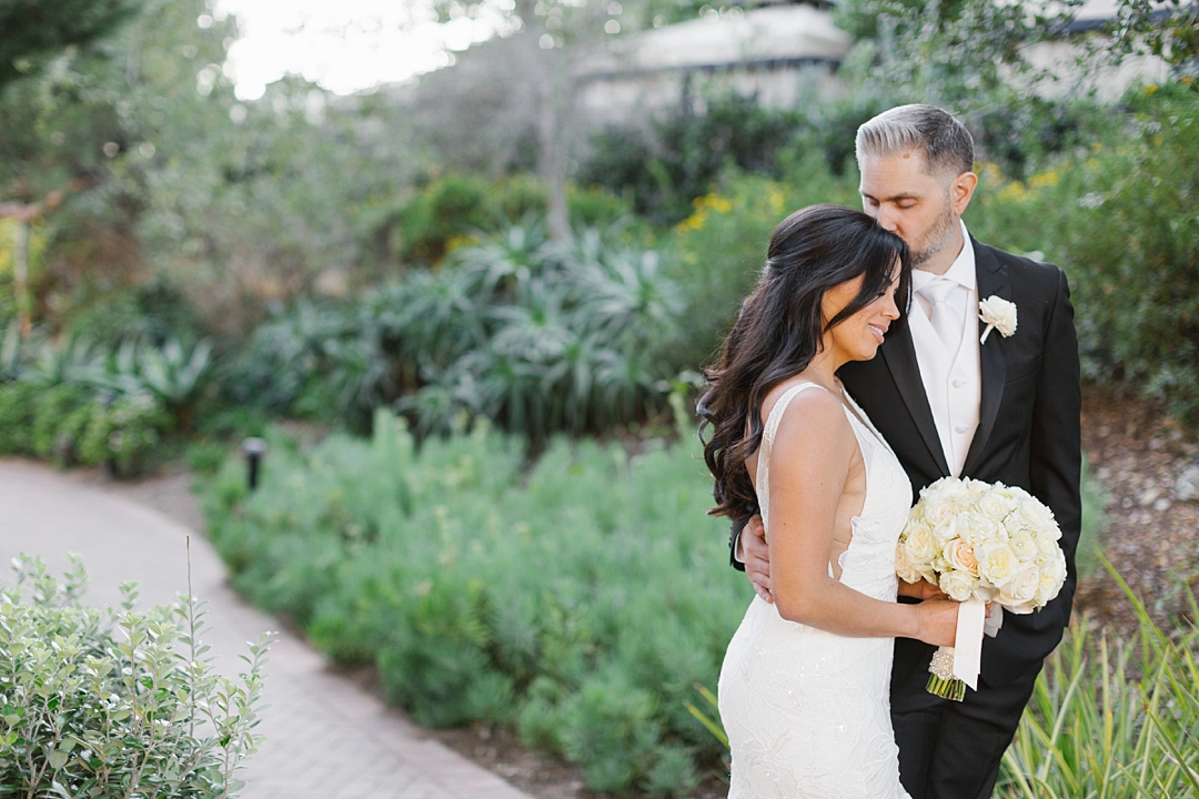 bride and groom at Terranea in Palos Verdes