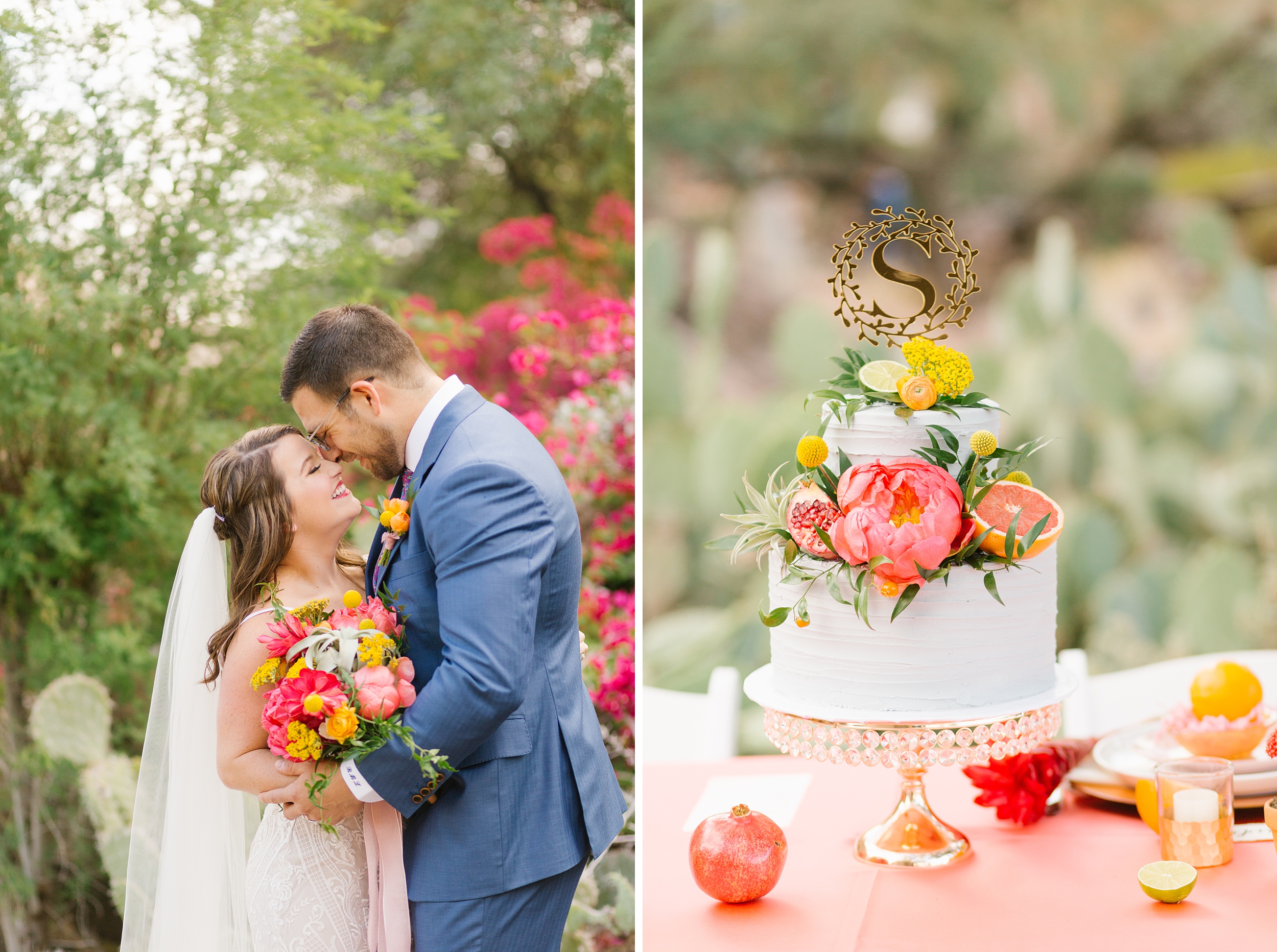 bright and vibrant desert wedding ideas