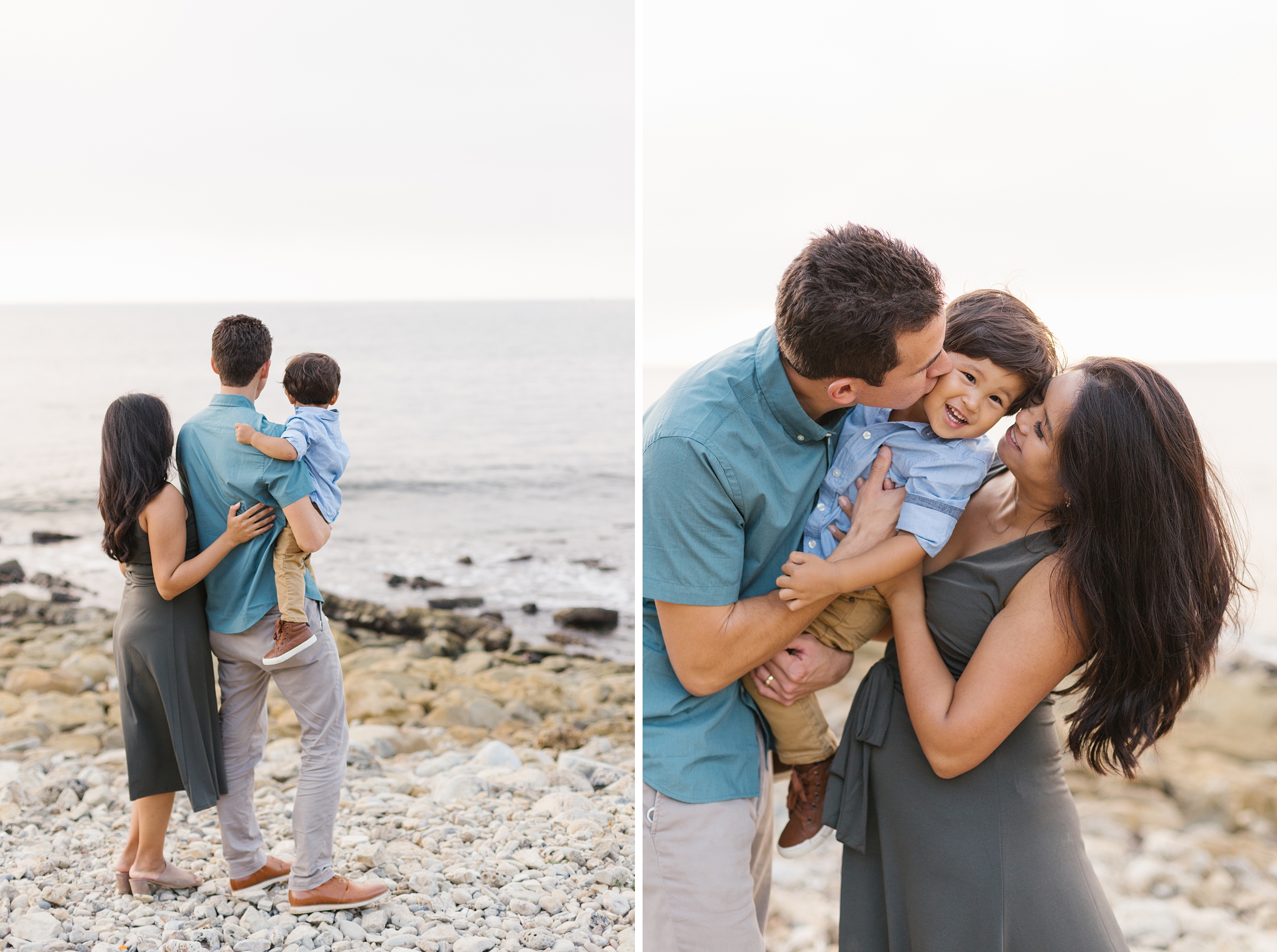 Palos Verdes family photography session at Malaga Cove beach