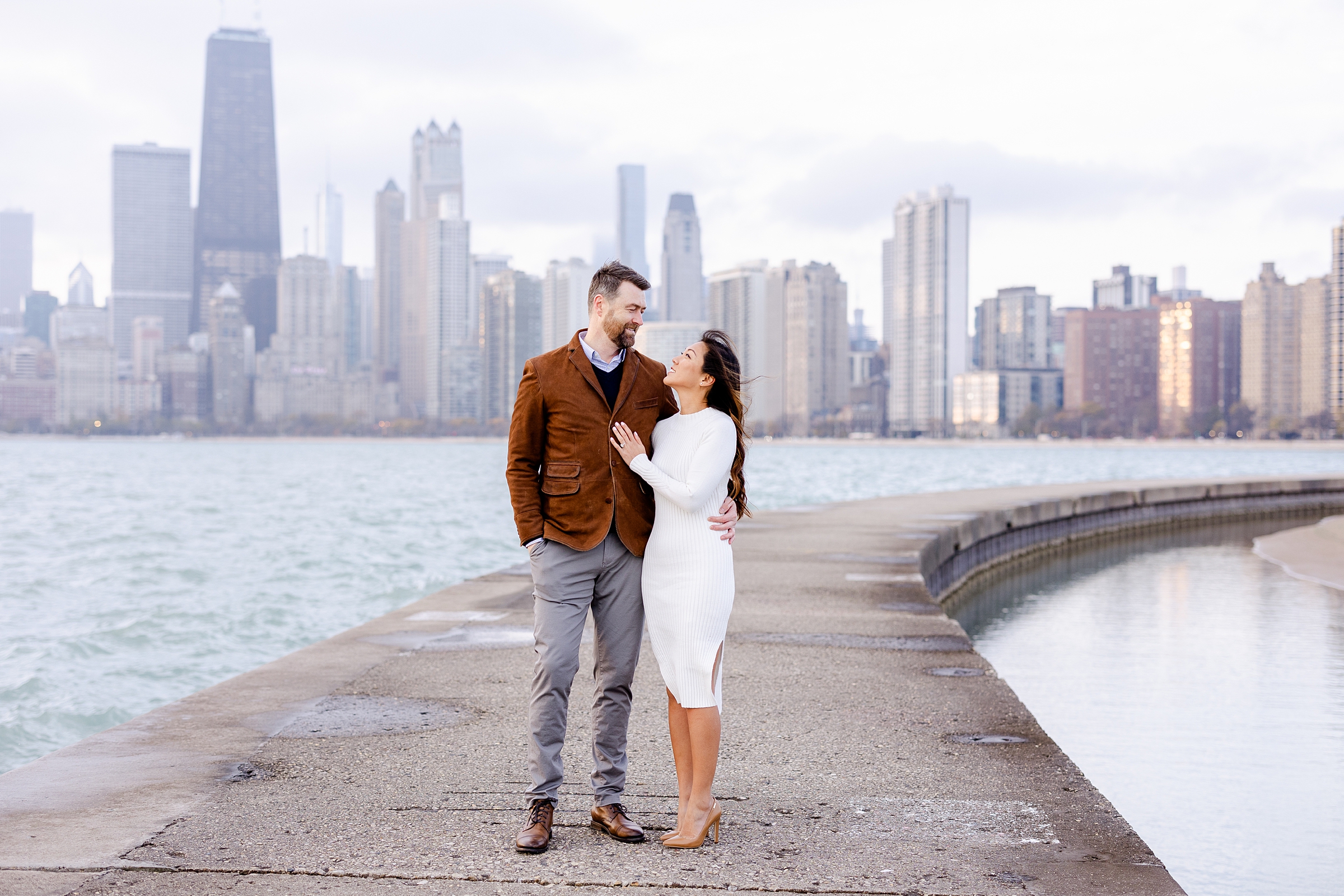 North Avenue beach engagement session in Chicago