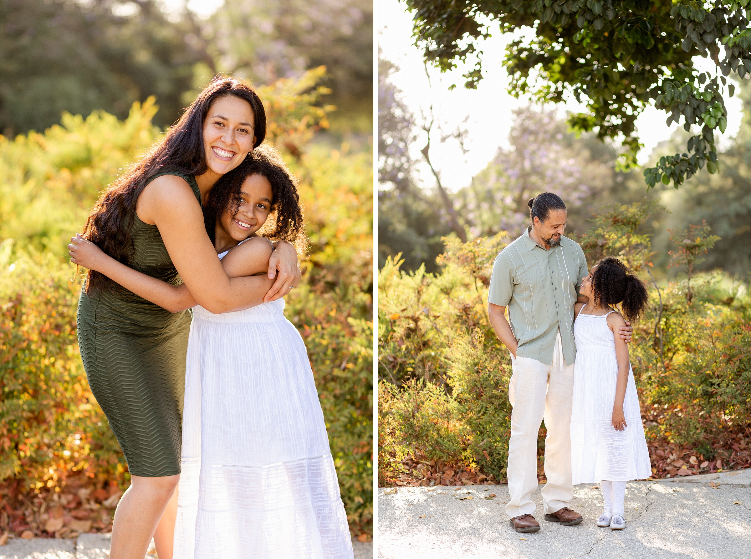 natural outdoor family session in los angeles
