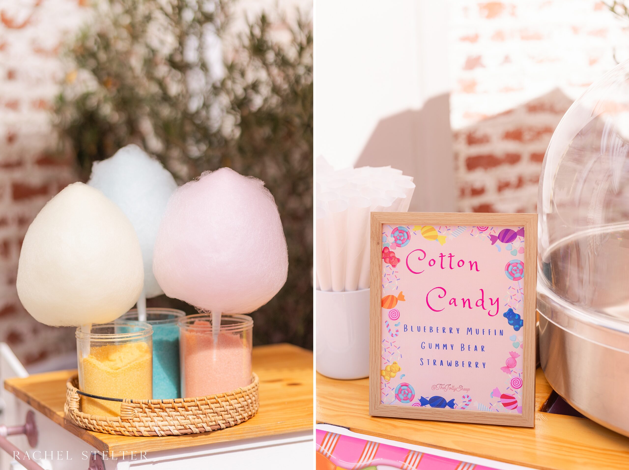 jolly sheep cotton candy flavors for backyard birthday in los angeles