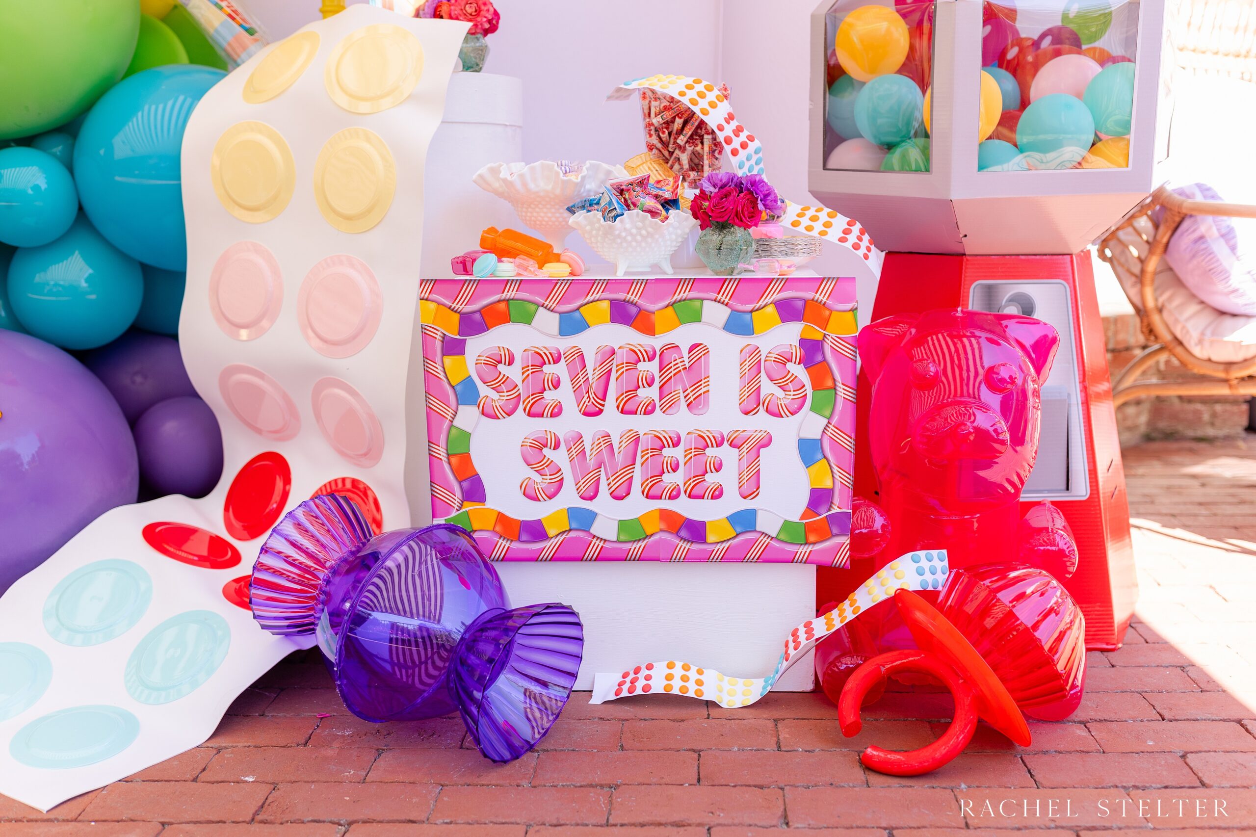 colorful candyland birthday party for seven year old