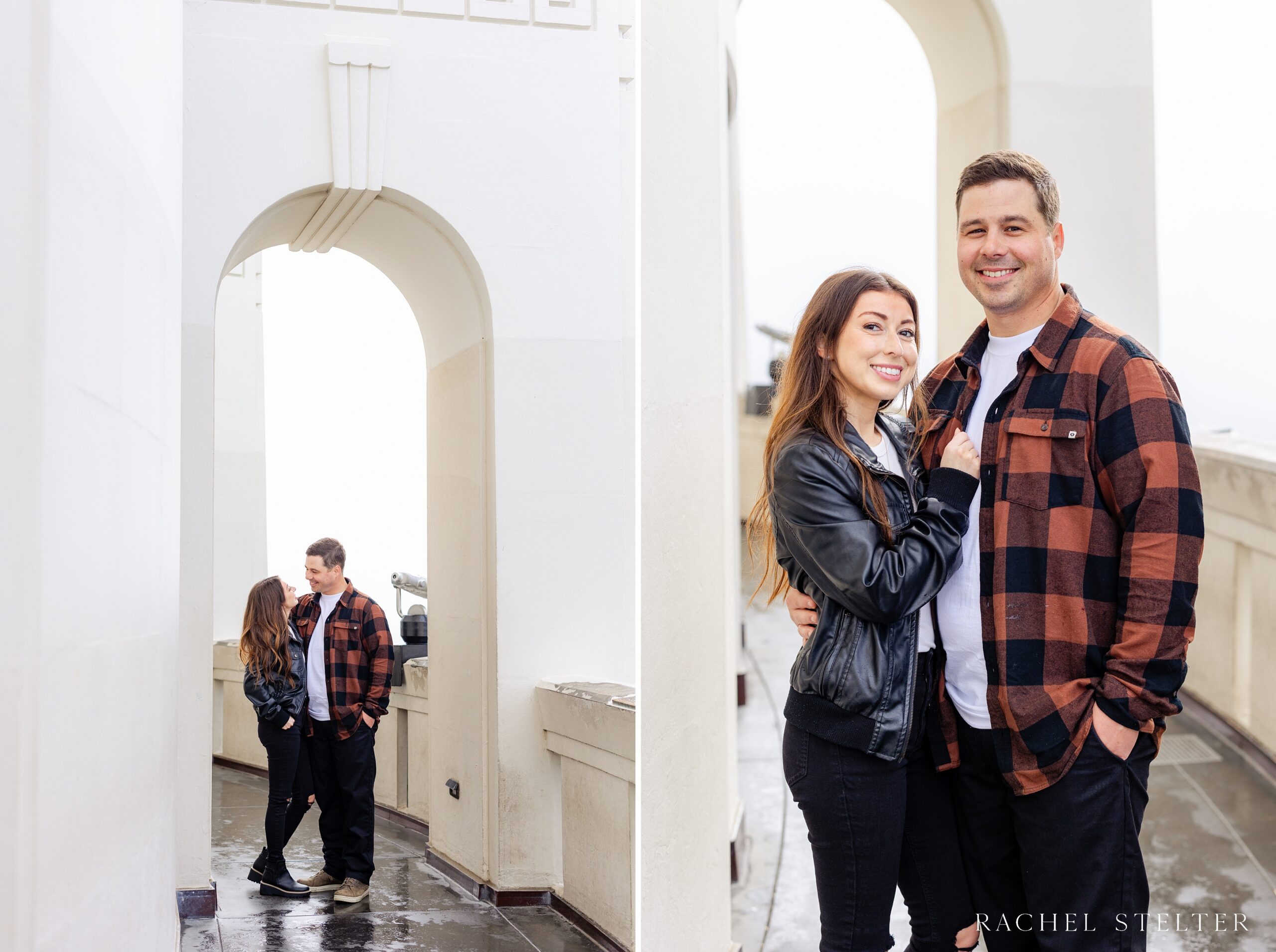 modern engagement photos in Los Angeles