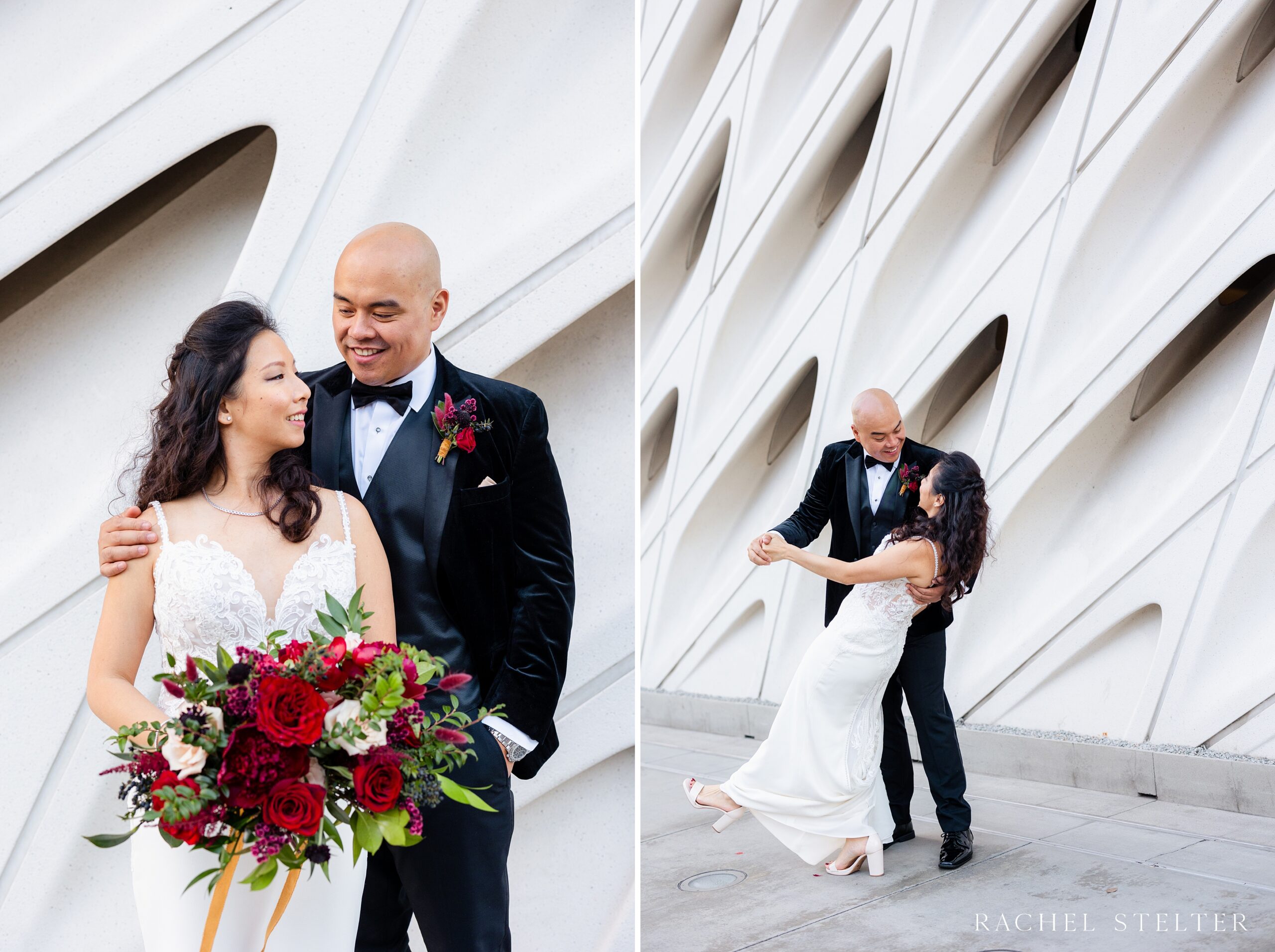 minimalist background for wedding photography in DTLA