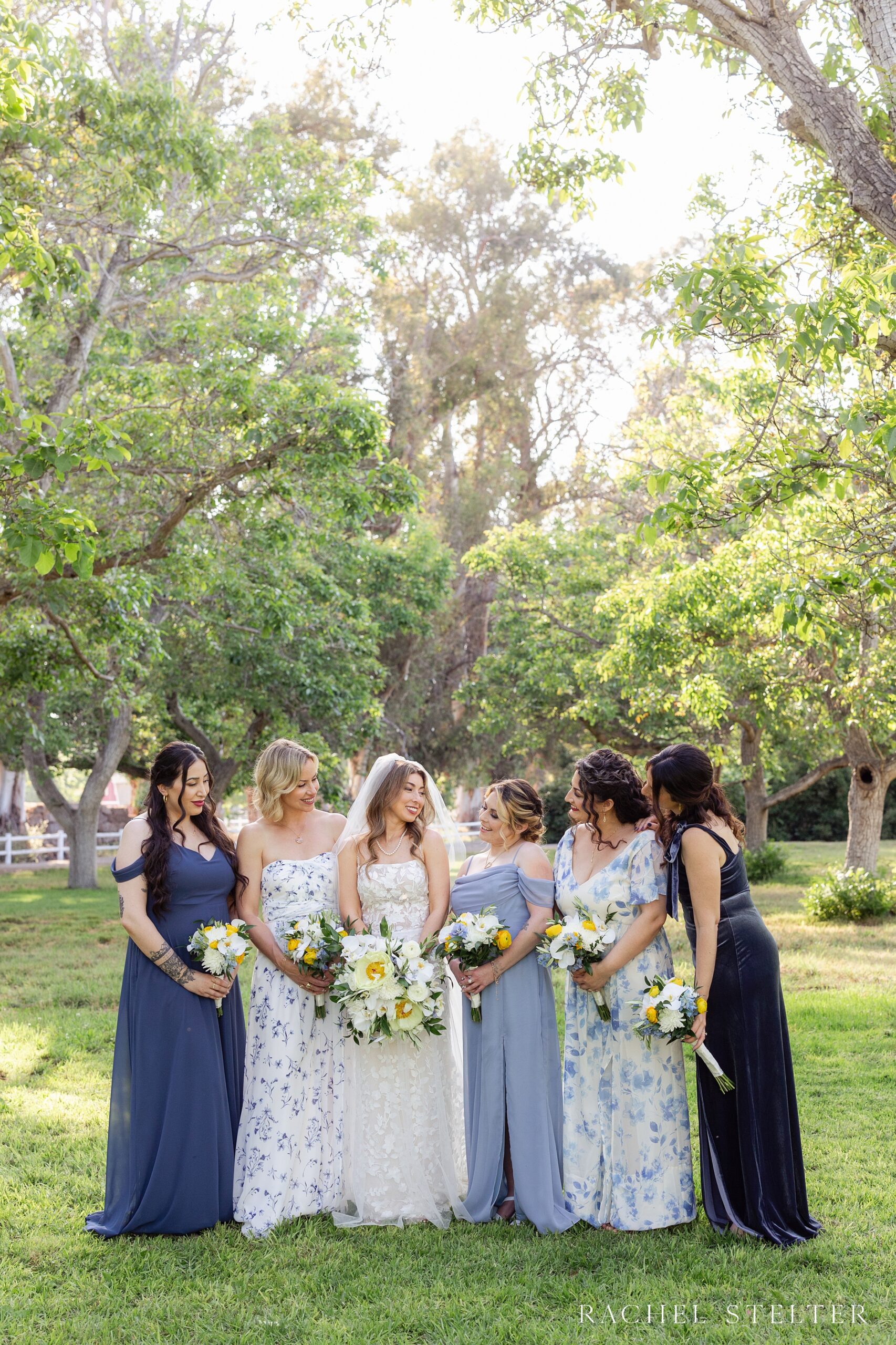 italian-inspired bridesmaids dresses